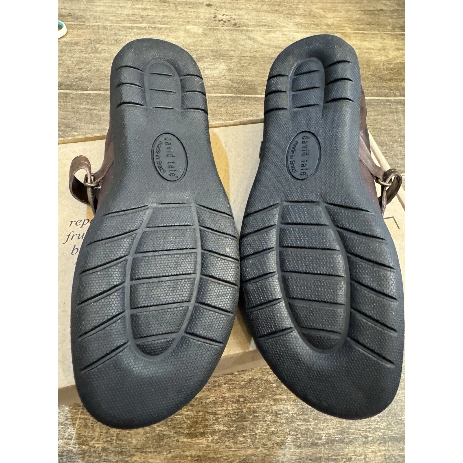 David Tate Women's Gentle Mary‎ Jane Flat Sneaker Brown Size 10.5 Medium - Image 8