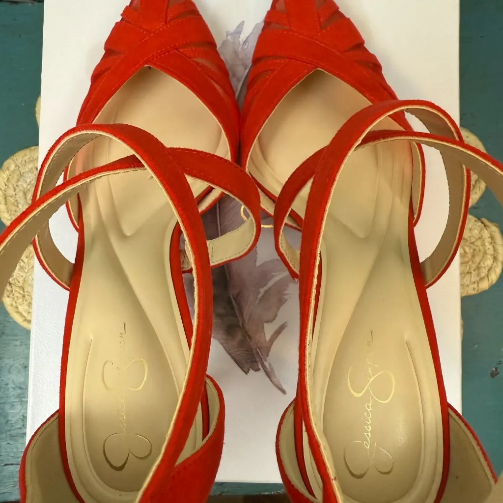 Jessica Simpson Red Negomi Pump - Size - Women's 8.5 - Image 3