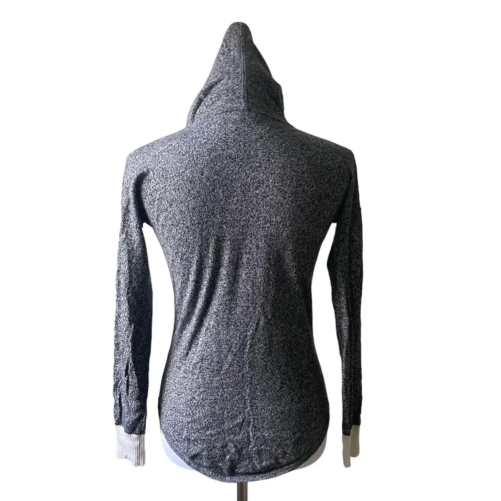 Women's Shadow Pine Hoodie In Black - Moonbeam Marble XS - Image 5