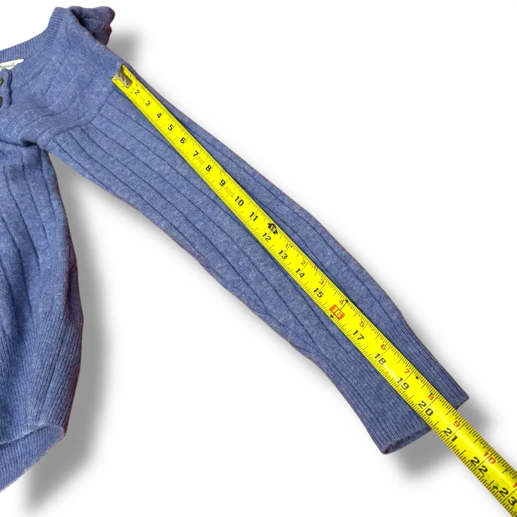 Madewell Bowden Henley Sweater in Heather Sky – Medium - Image 6