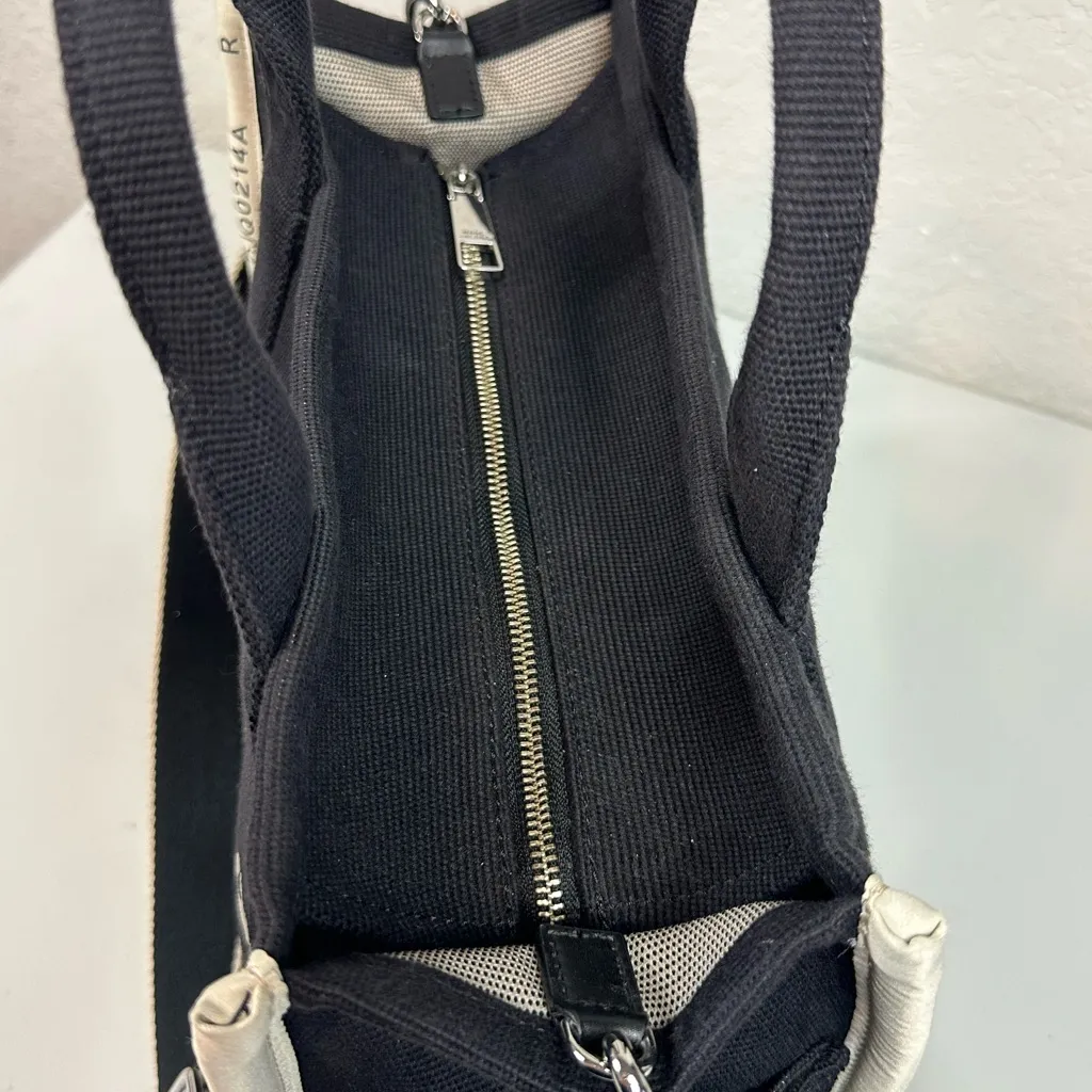 Marc Jacobs The Jacquard Medium Sized Woven Deluxe  Fabric Tote In Black - Image 13