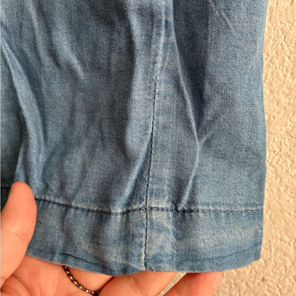 Thread Supply Blue Denim Women's Paper Bag Shorts L Size L - Image 11