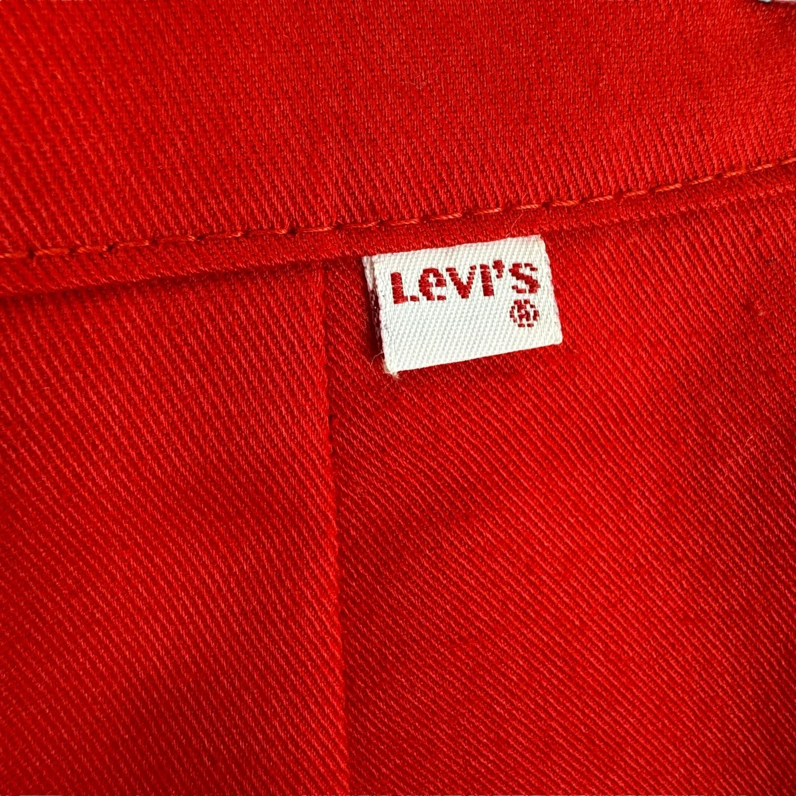 Levi‎ Strauss & Co. Vintage 80s Red Straight Leg High Rise Dress Pants Size 12 - Image 5
