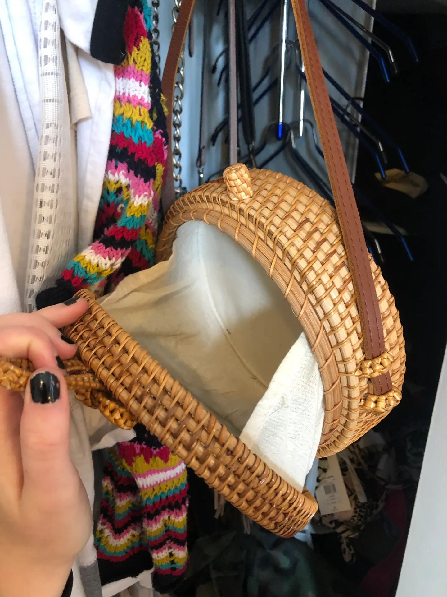 Straw Circle Bag - Image 3