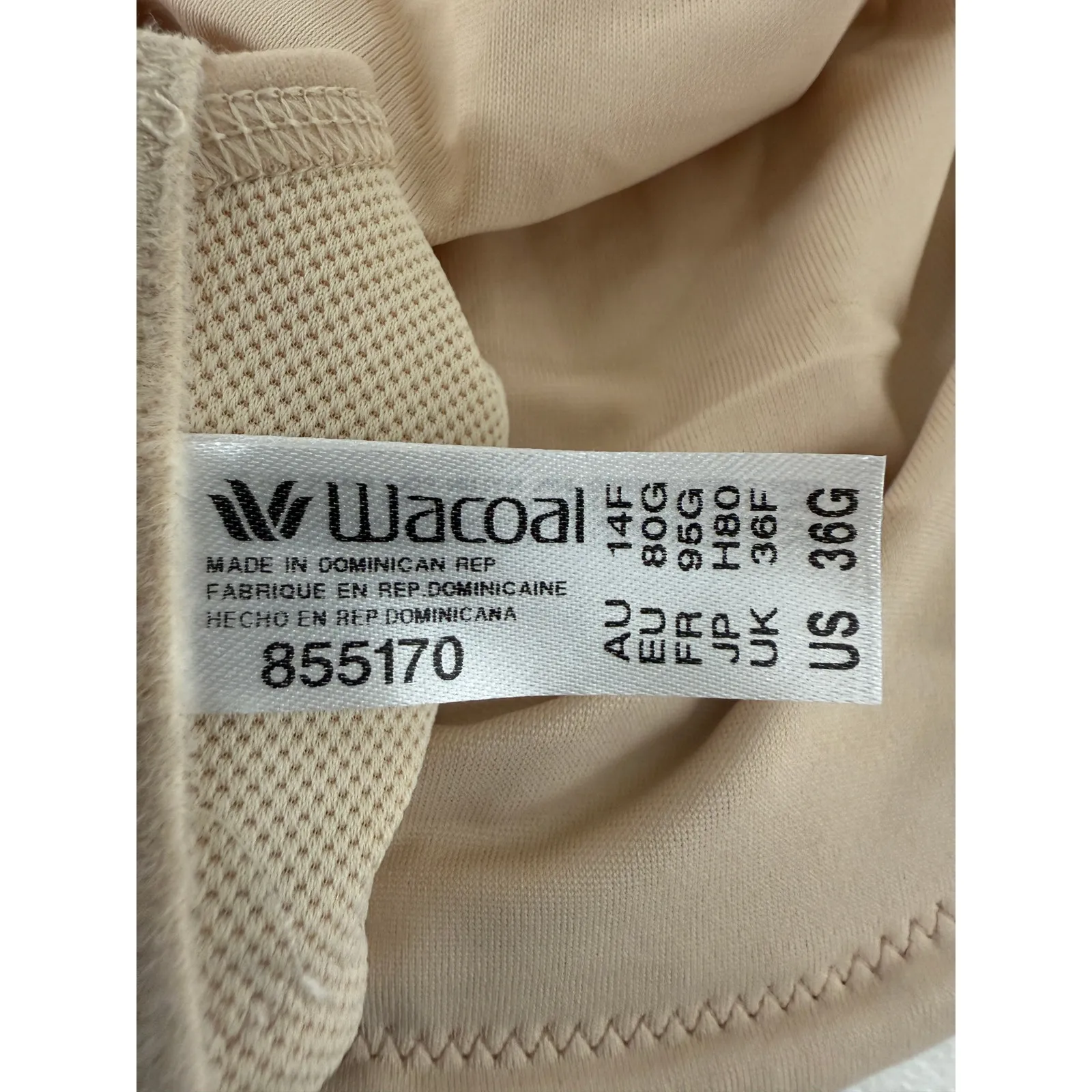 Wacoal Simone Sport Underwire Bra Neutral Sand 36G - Image 5