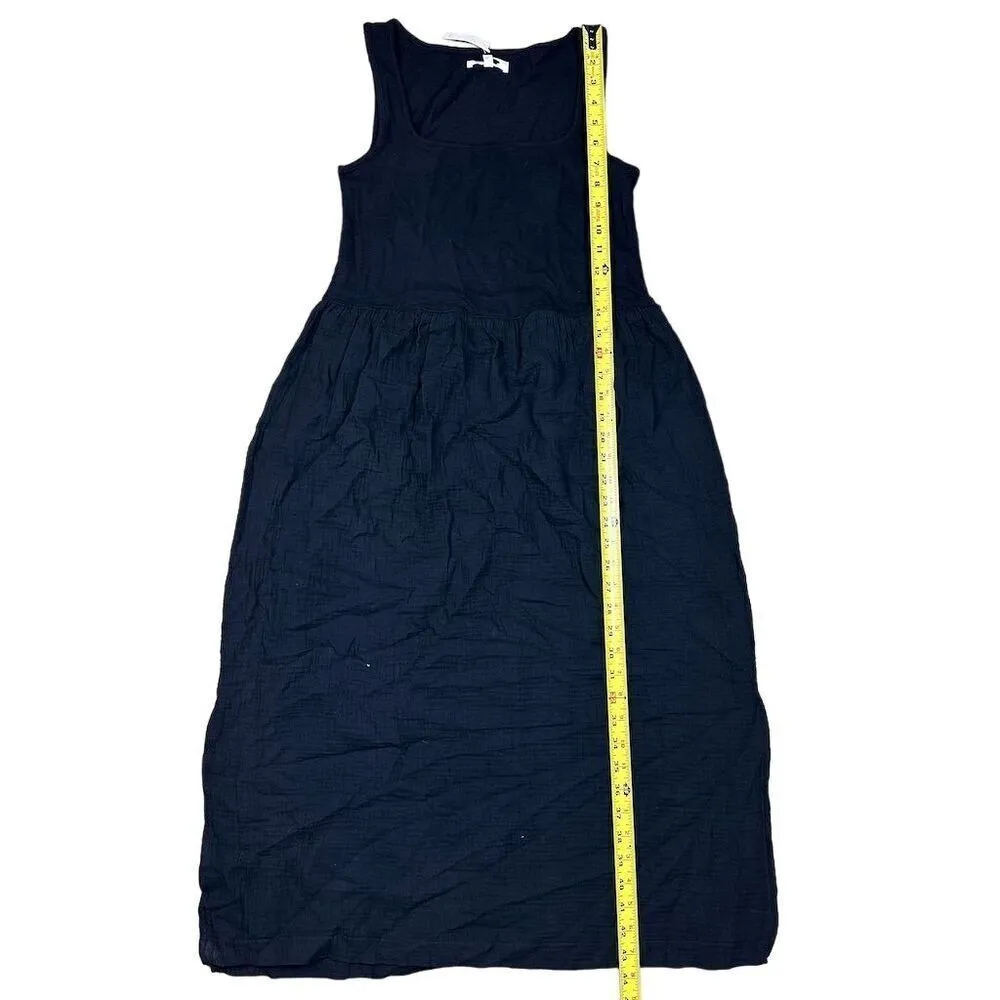 NWT Madewell Women's Black Knit Tank Midi Dress XXS Slip On Casual Basic - Image 6