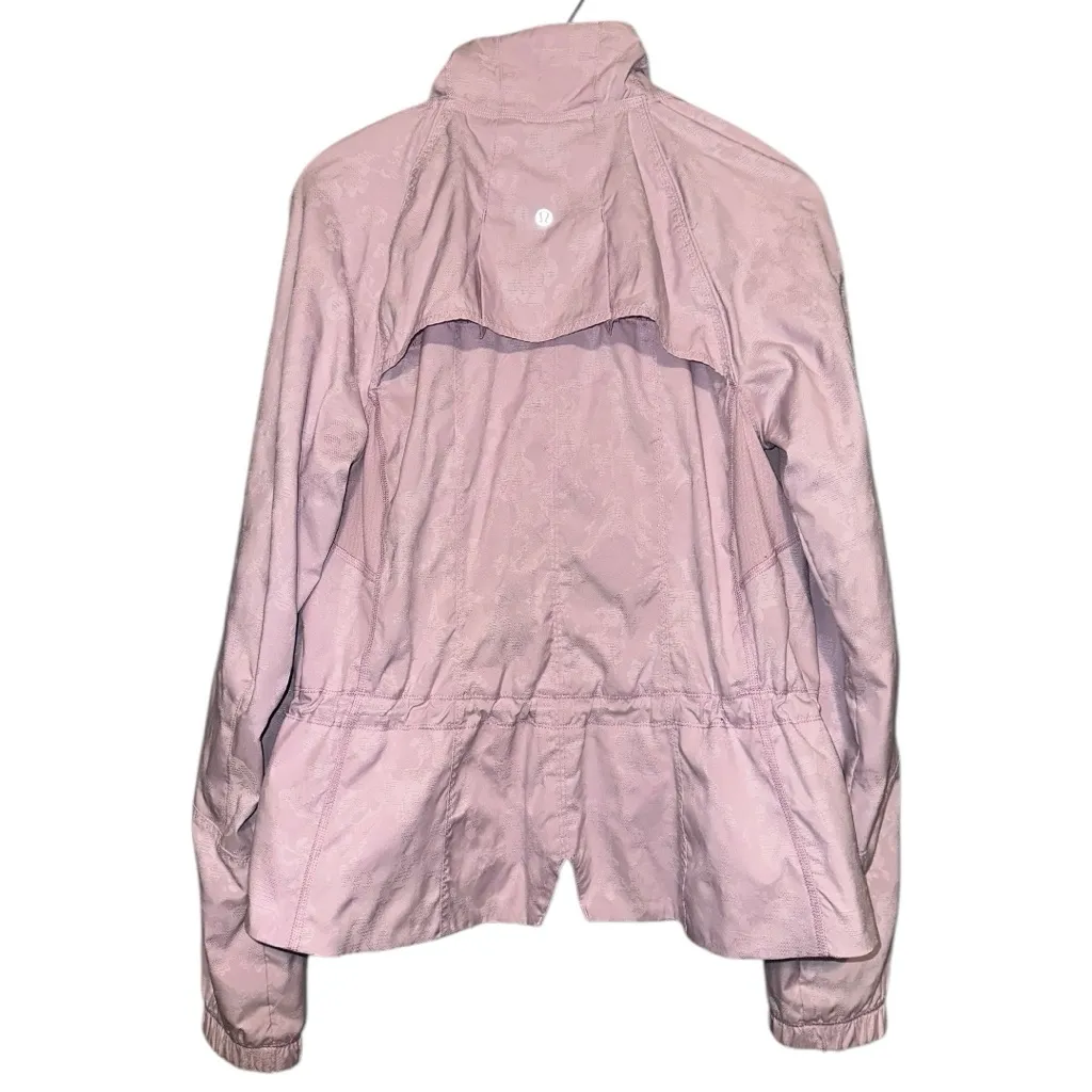 Lululemon Women’s Size 8 Rose Quartz Lavender Jacquard Travel to Track Jacket - Image 8