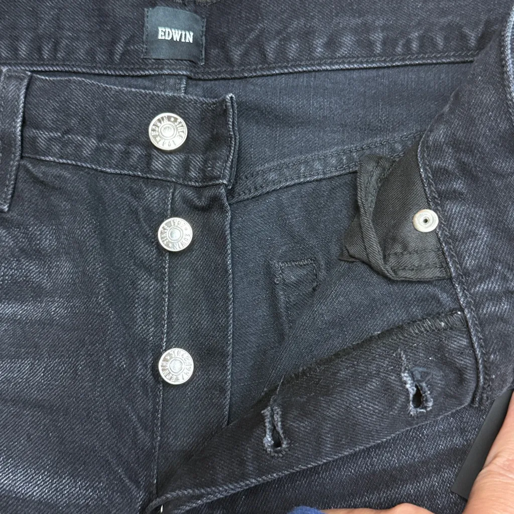 Edwin “CAI” Ripped Jeans in Manic Black Size 31 - Image 8