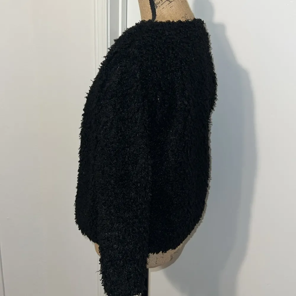 H&M Black Faux Fur Jacket - Image 3