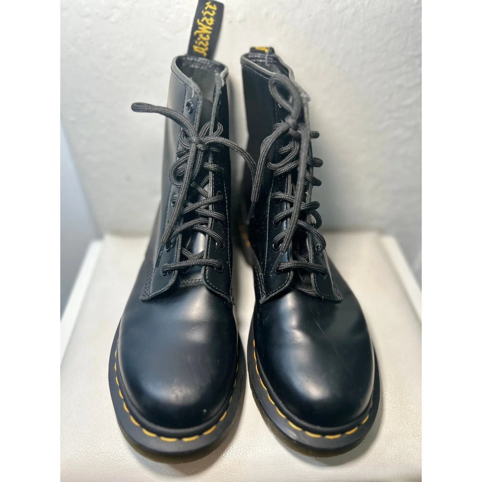 Dr Martens 1460 Bex Smooth Leather Lace Up Boots in Black Women's Size 7 - Image 2