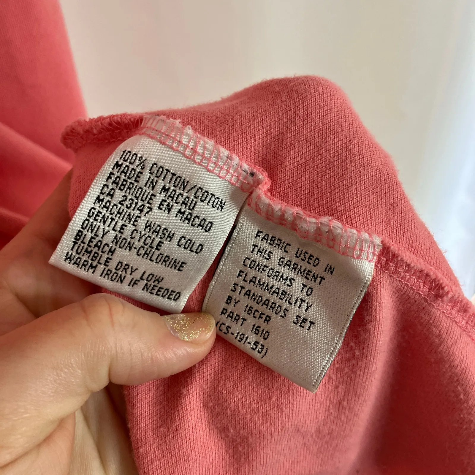 Talbots | Vintage Coral Pink Robe 100% Cotton Long Womens Medium - Image 4