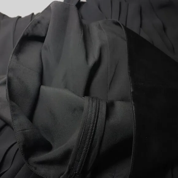 NEW Cinq à Sept Strapless 100% Silk Mini Dress, Black, US 8 - Image 14