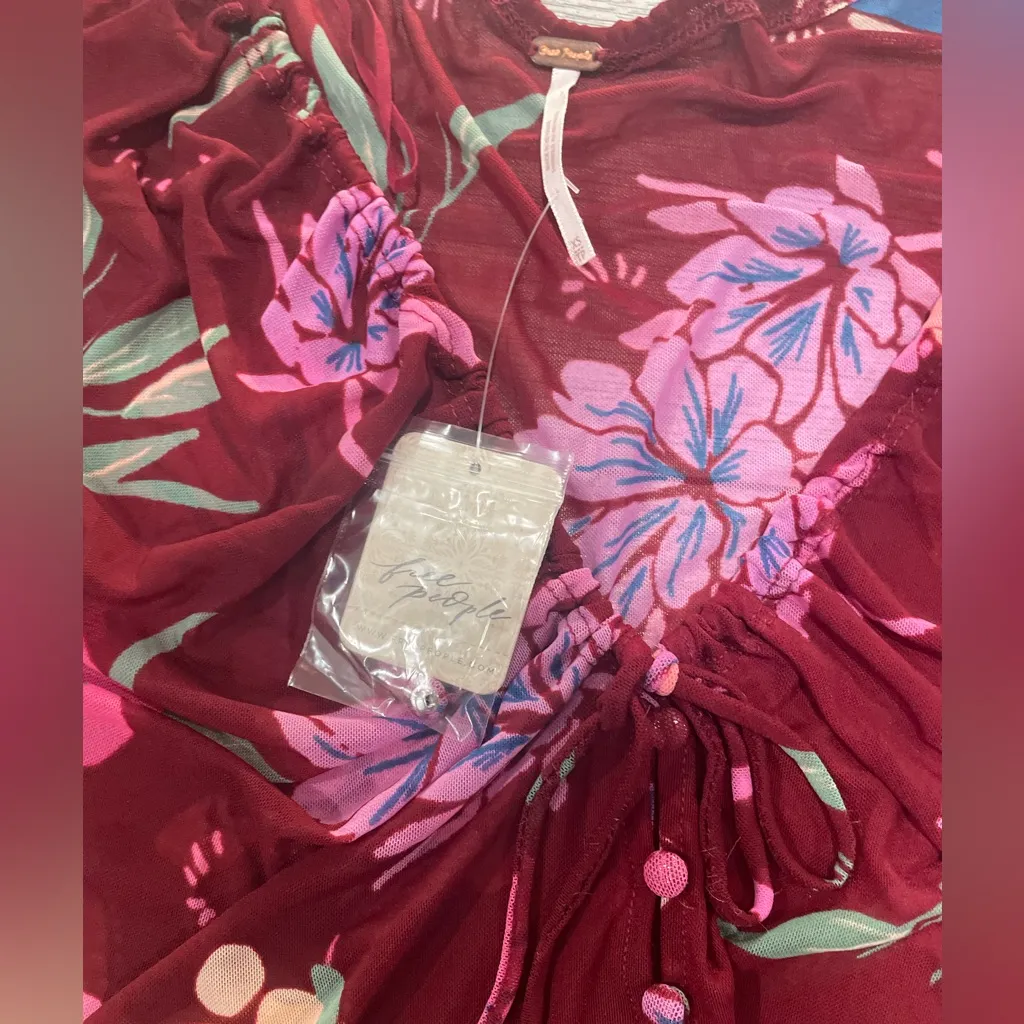 NWT Free People Of Paradise Crop Top Shirt - Image 8