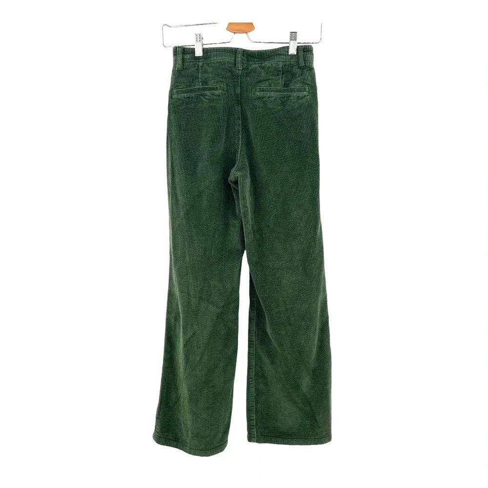 ModCloth The Boulder Wide Leg Corduroy Pants In Olive‎ Green Size 00 - Image 7