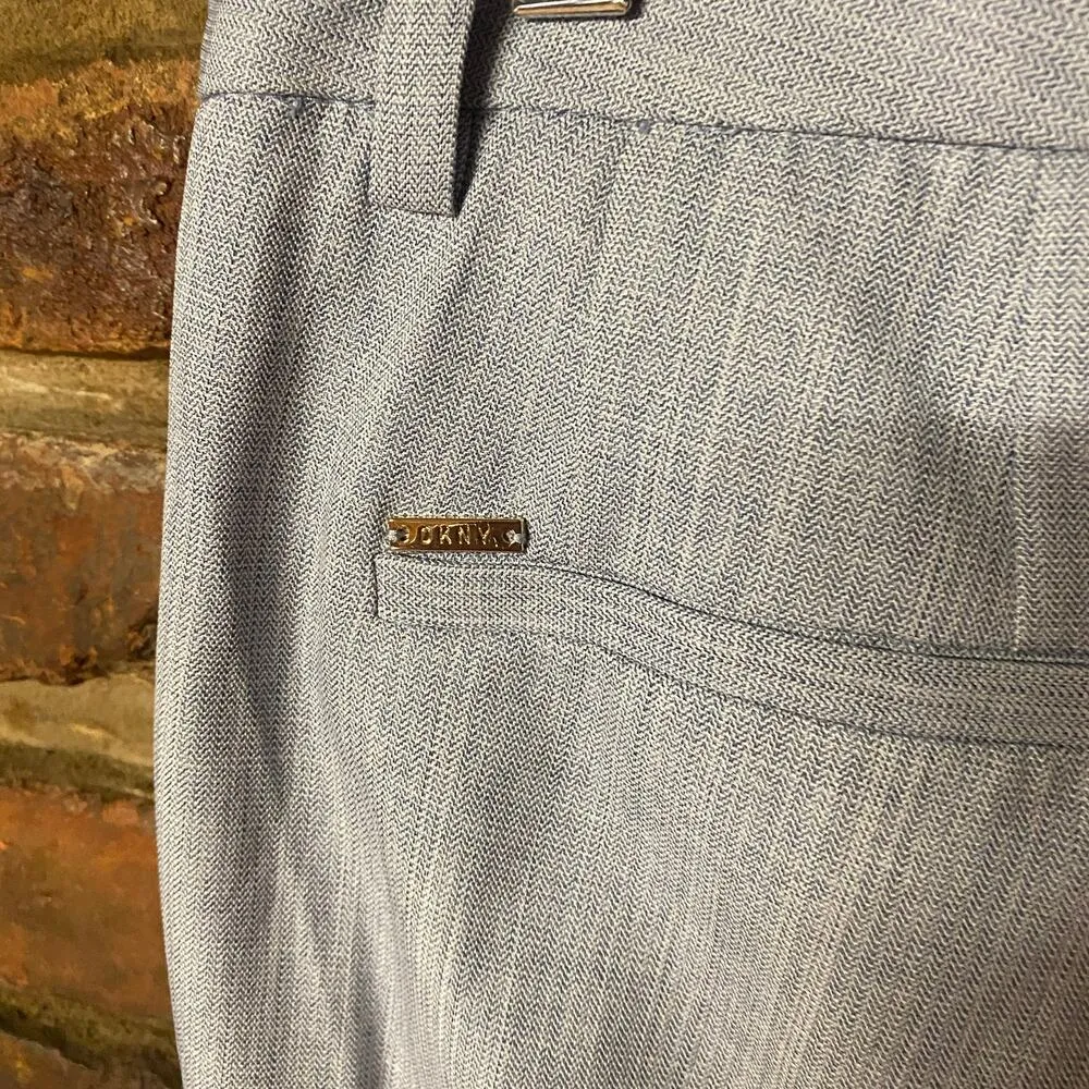 DKNY Gray Flat Front Cropped Ankle Chino Dress Pants Women's Size 6 - Image 6