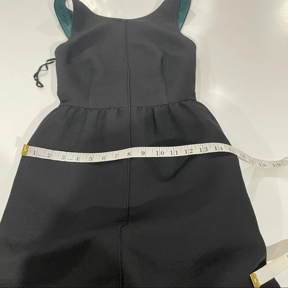 Anthropolgie Maeve Black & Green Sleeveless Criss Cross Back‎ Dress Size 0 - Image 10