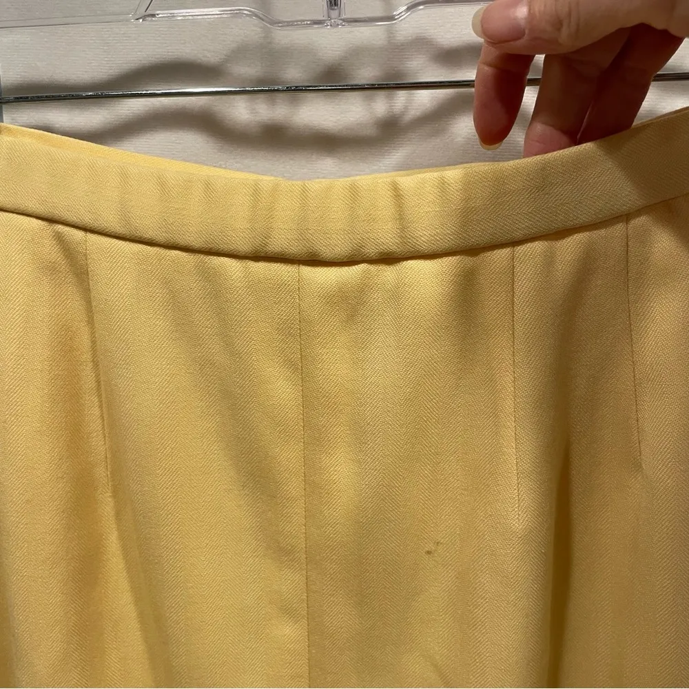 Vintage buttercup Pendleton pencil skirt adorable elastic back wool - Image 5