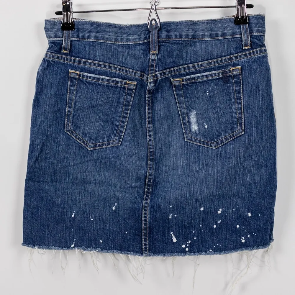 J Crew Distressed Denim Mini Skirt - Image 2