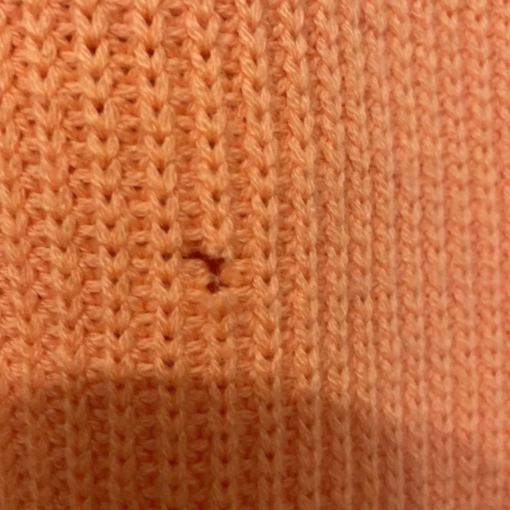 St. John Peach Zip front swing cardigan sweater - Image 3