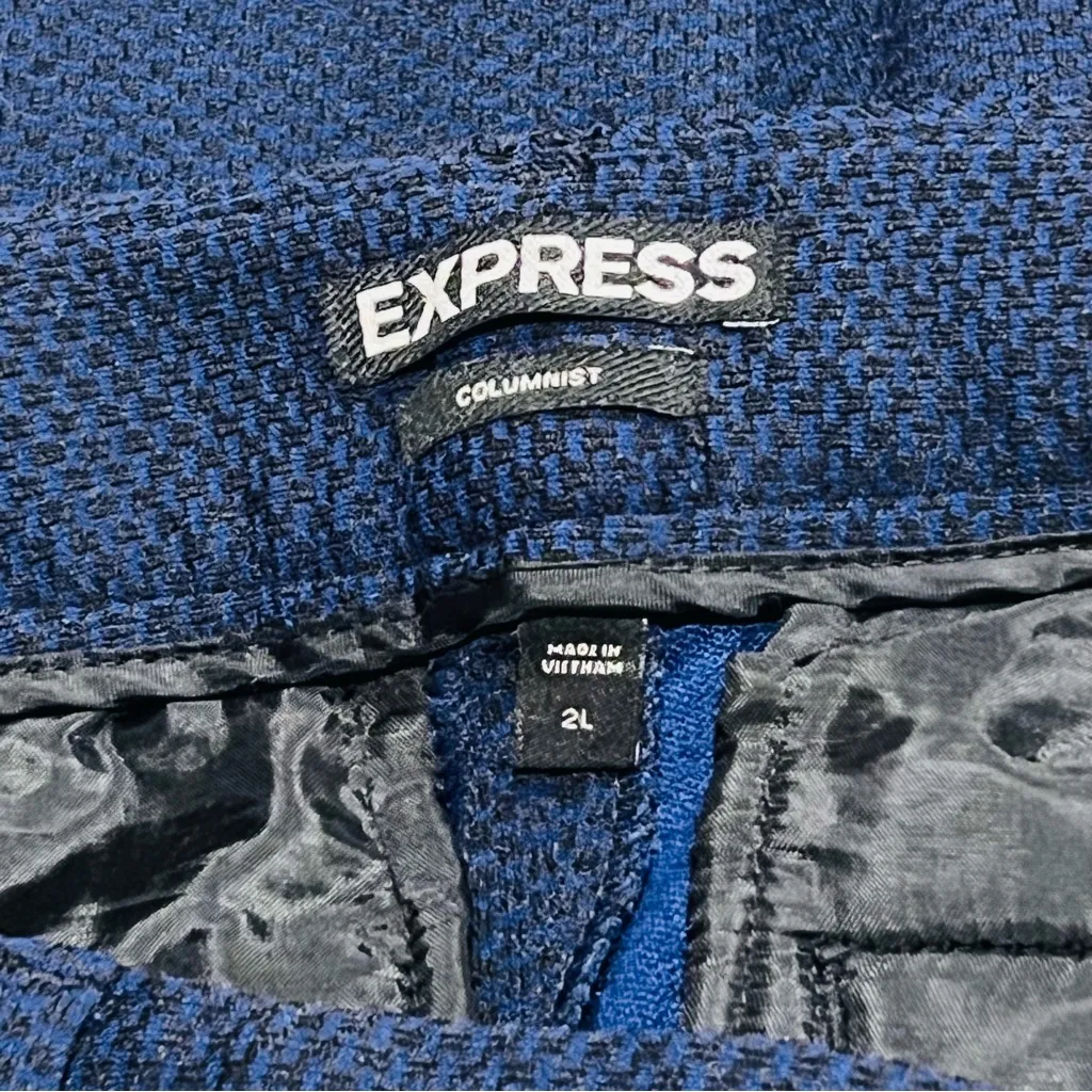 Express Women's Textured Navy Dress Pants - Image 12