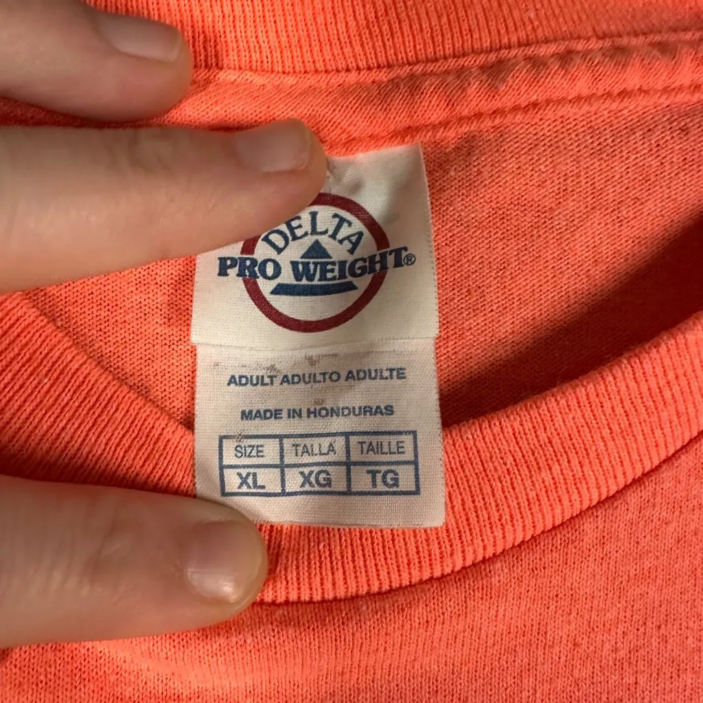 Delta Pro Weight Unisex XL‎ Neon Orange OWA Amusement Park Short Sleeve T-shirt - Image 4