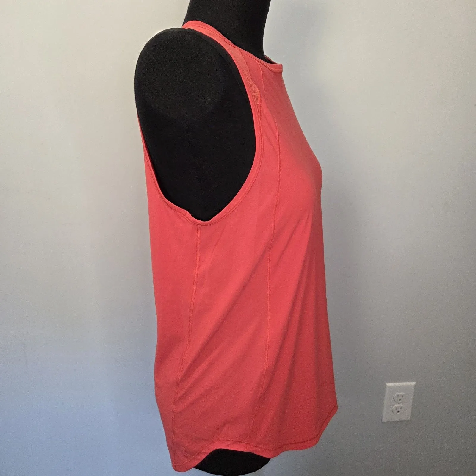 Lululemon Sculpt Tank 4 Womens Highlight Orange Breathable Mesh Running Active - Image 2