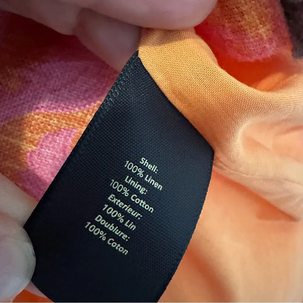 Elizabeth and James Linen Paisley Front Zip Blazed Jacket Women’s 0 - Image 5