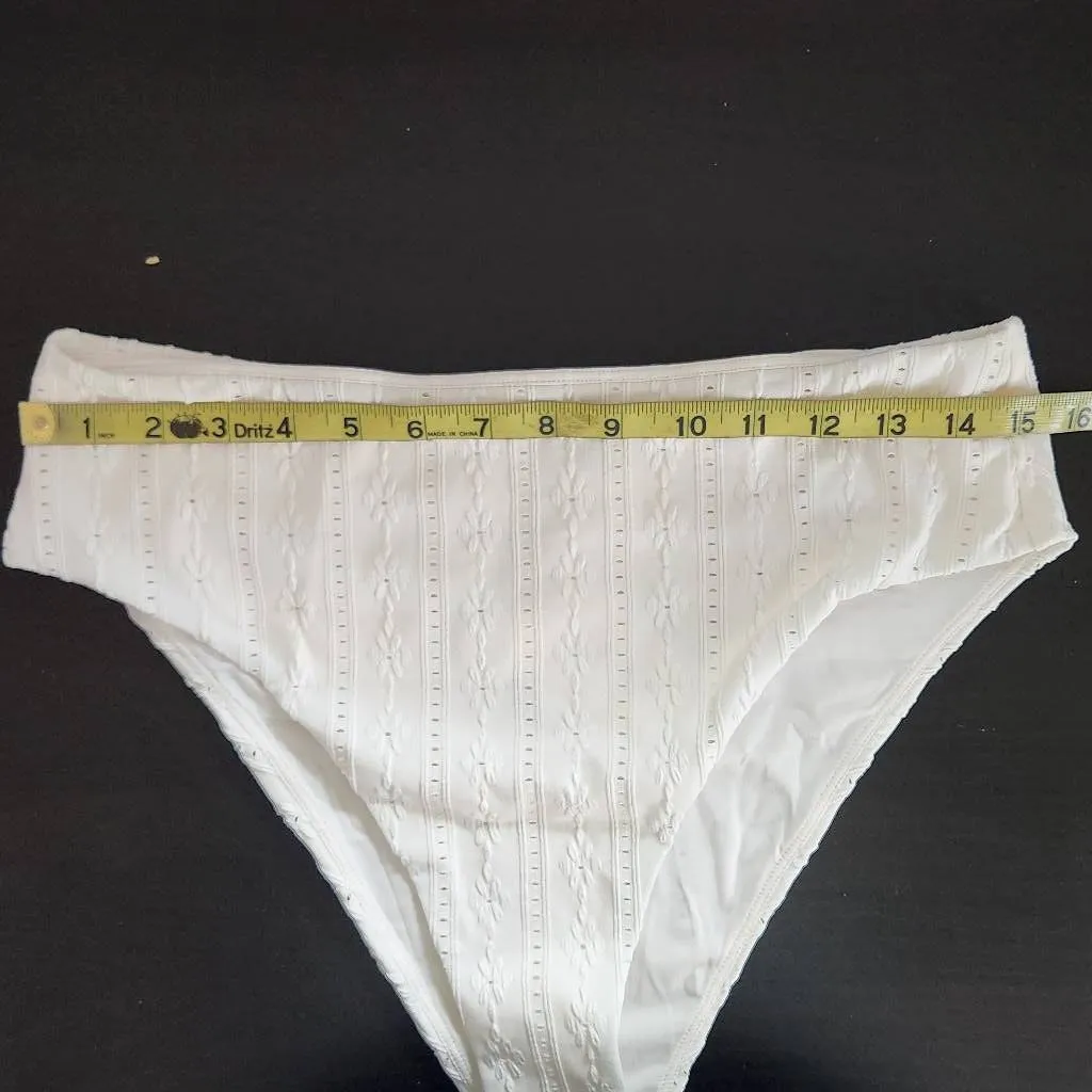 Andie Cream Swim Bottom NWT Large Cream Andie Swim Bikini Bottom Cream Swimwear - Image 9