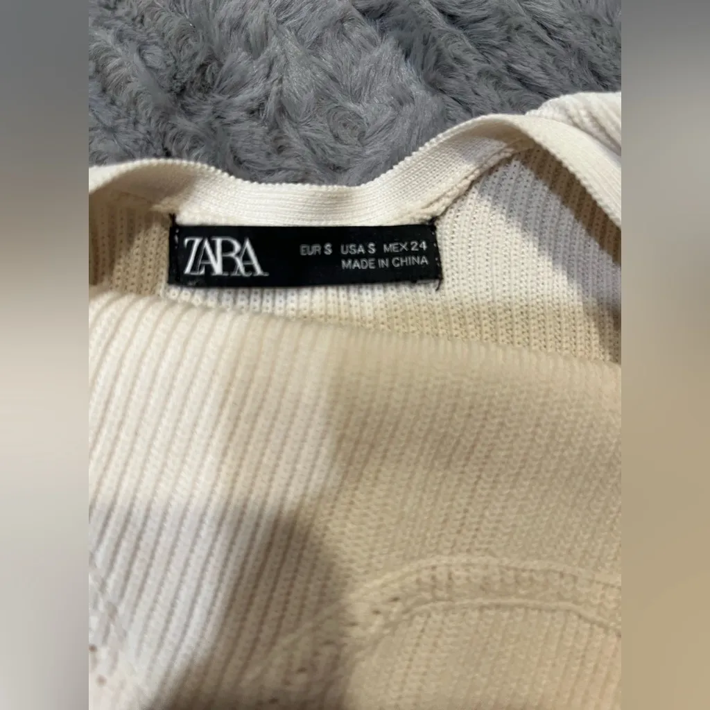NWOT Zara Cream ‎ bodysuit - Image 3