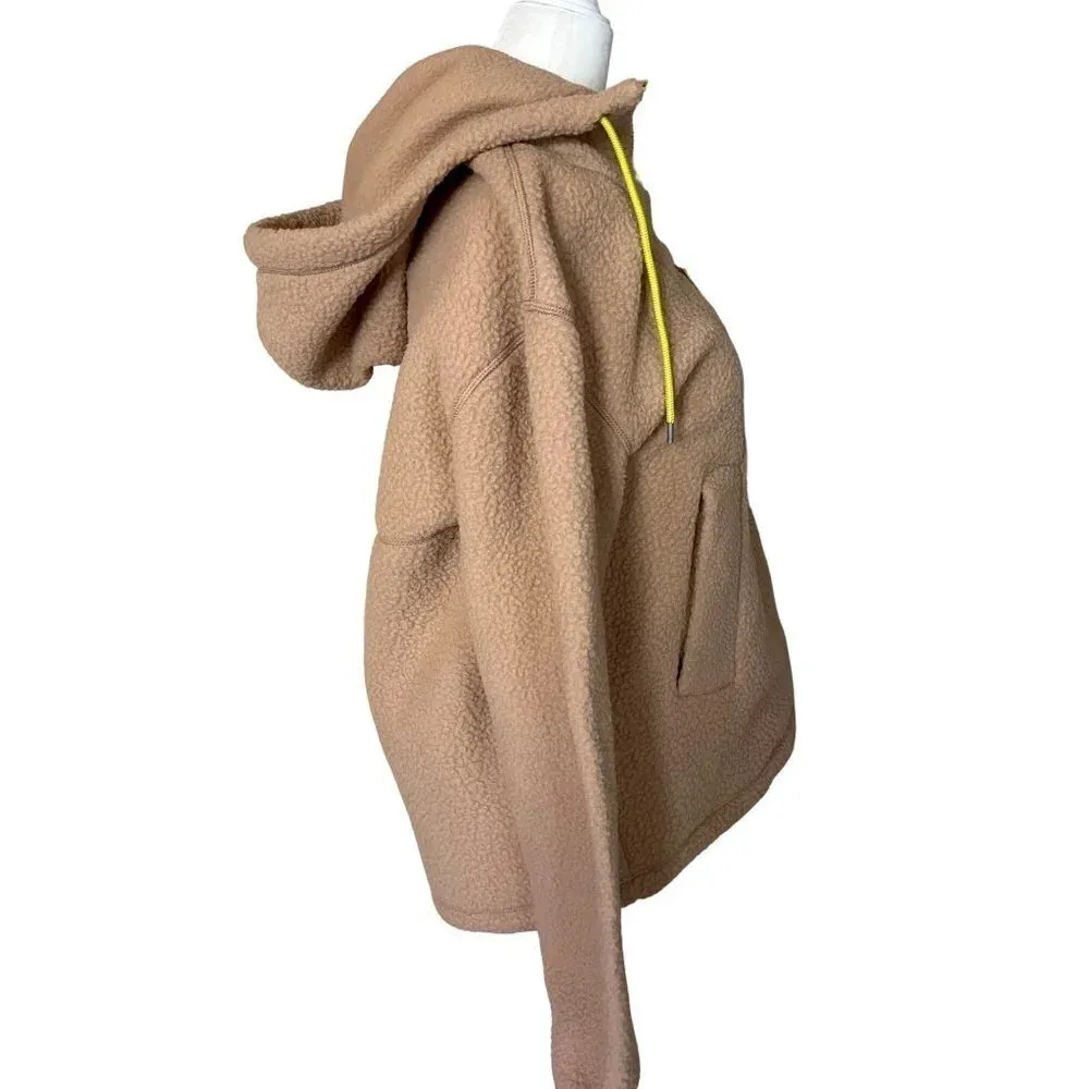 Everlane The ReNew Fleece Hoodie in Camel XSmall New Womens Teddy Pullover - Image 7