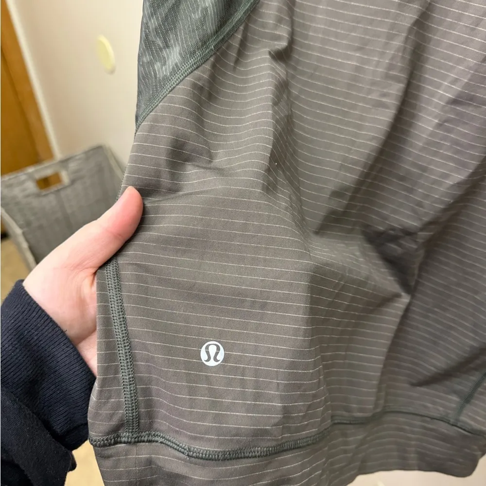 Lululemon Run For Days Long Sleeve Top Olive Green - Image 5