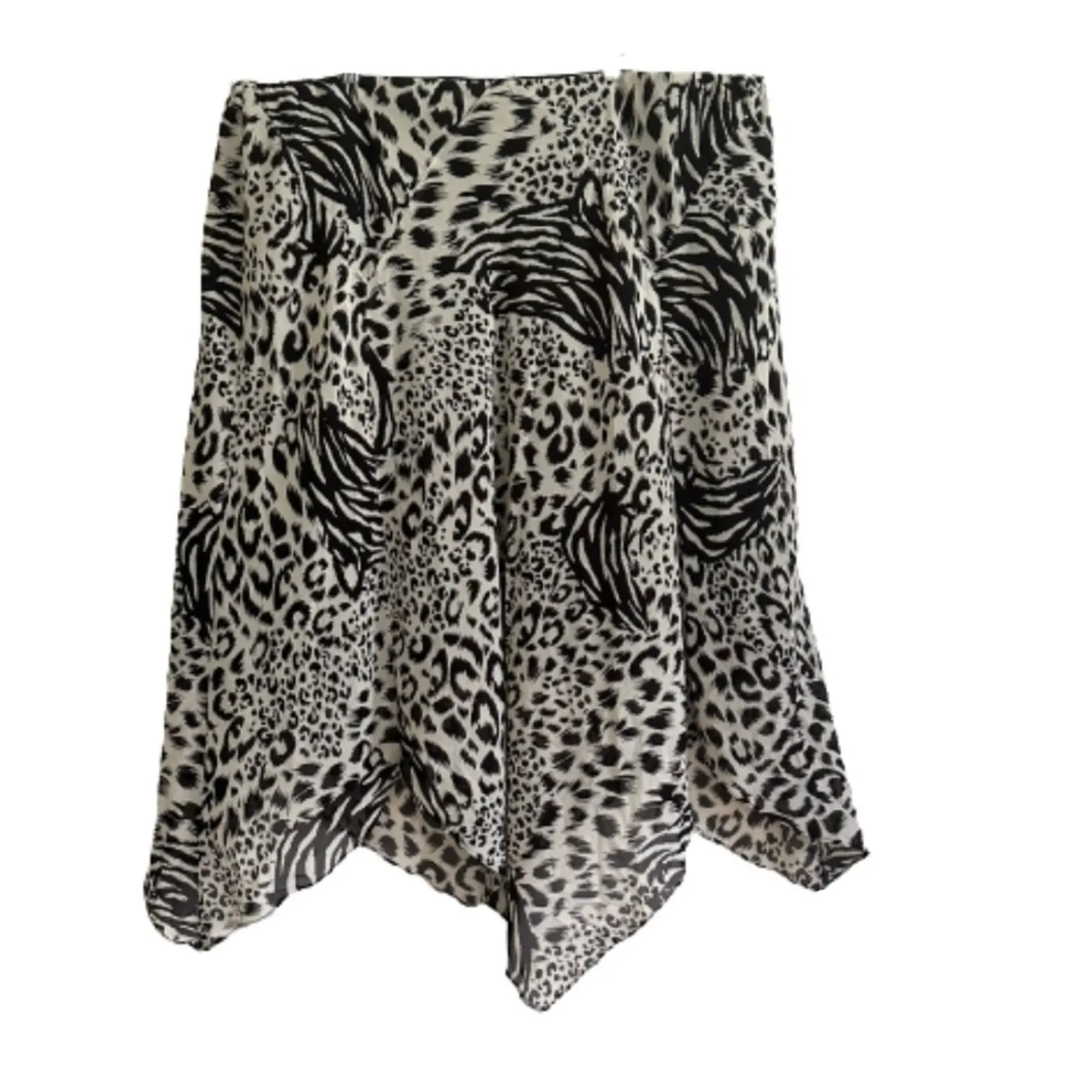 Addition Elle Skirt Black Cream Elastic Waist Handkerchief Hem Plus Size 26 NEW - Image 12