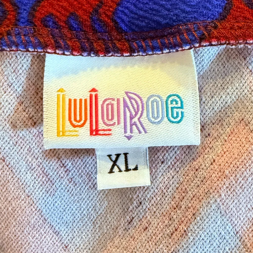 Women’s XL LuLaRoe Cassie Knee Length Midi Skirt Diamond Knit Stretchy Modest - Image 6