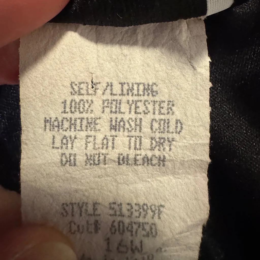 Believe Women Black High Low Dress Size 16W - Image 4