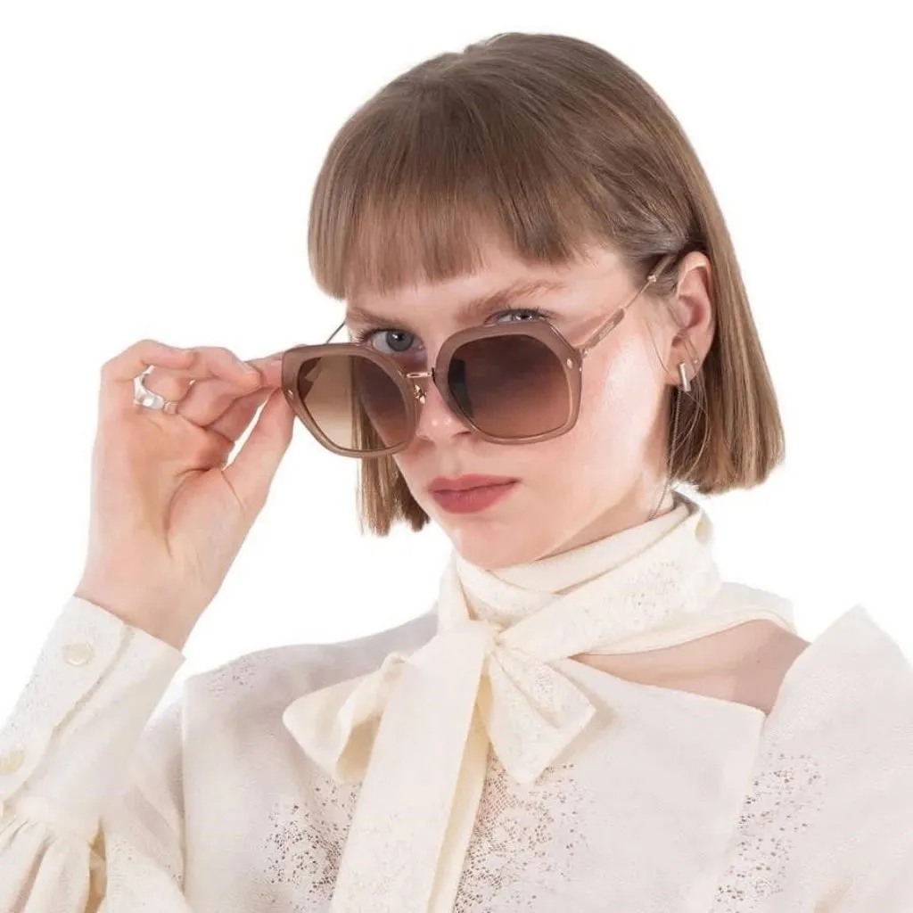 New Authentic Vedi Vero Geometric Ladies Sunglasses VVCC13 BEG 55 VVCC13 BEG 55 - Image 2