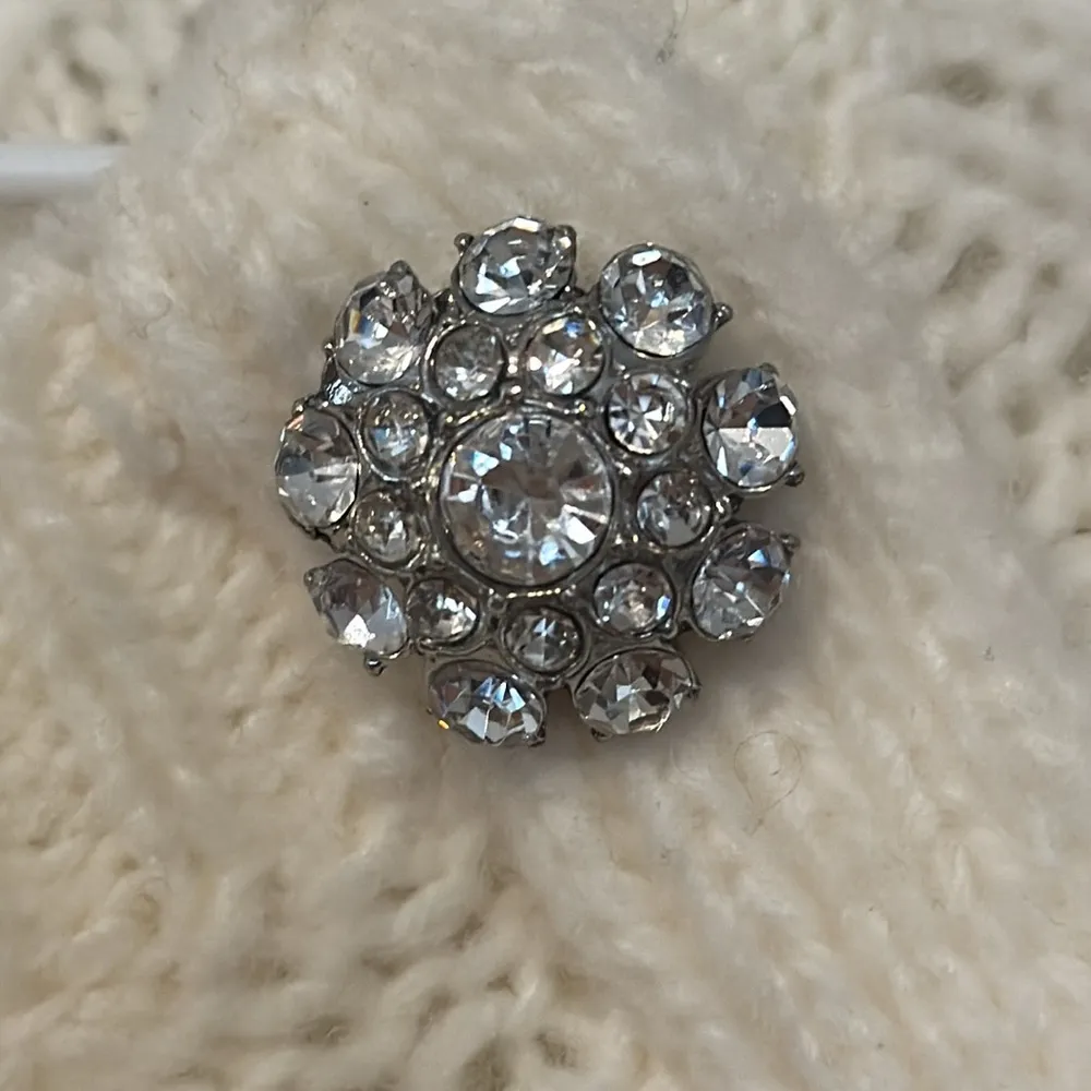 Ann Taylor Petite Jeweled Cable Knit Sweater Wool Blend Ivory Women’s Large LP - Image 7