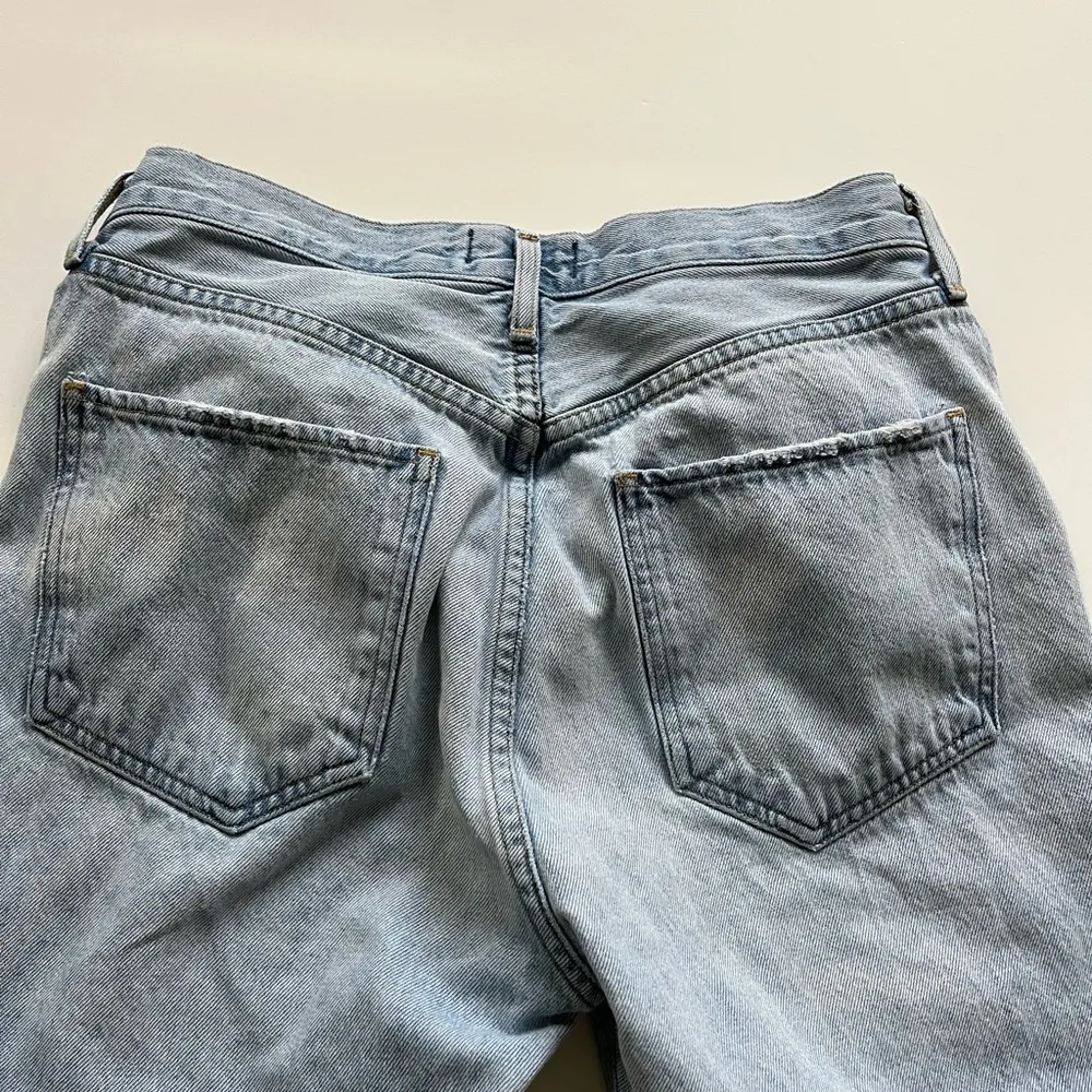 Agolde Riley Straight Leg Distressed Jeans - Image 16