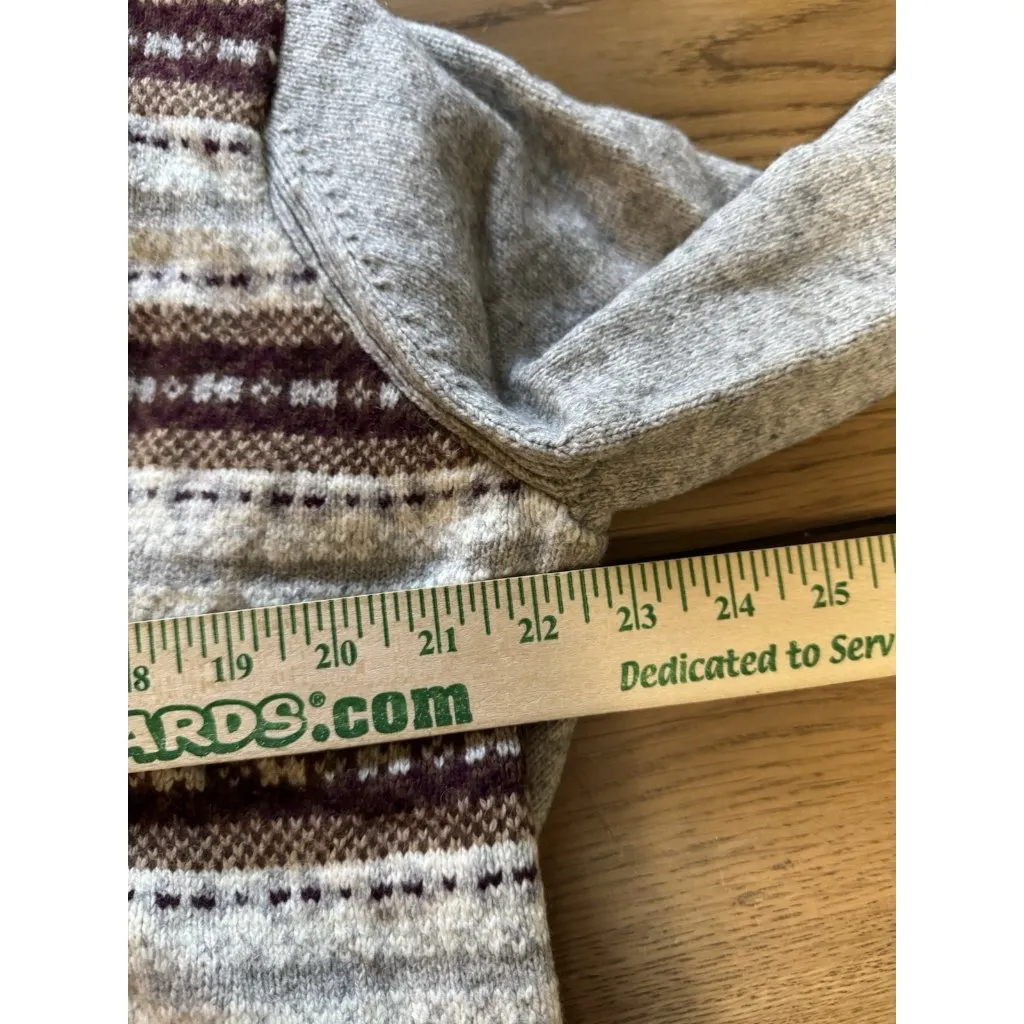 Eddie Bauer XXL Aztec Wool Blend Toggle Cardigan Sweater Cozy‎ Country City VTG - Image 5