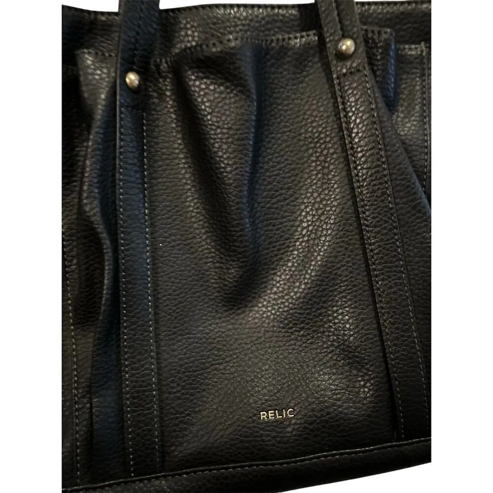 Relic Women's Black Geometric Shoulder Bag‎ with Multiple Compartments - Image 3