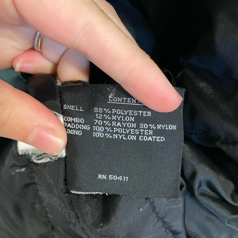 Vintage FS Limited women’s teal black velvet removable hood zip soft coat 2X‎ Blue - Image 5