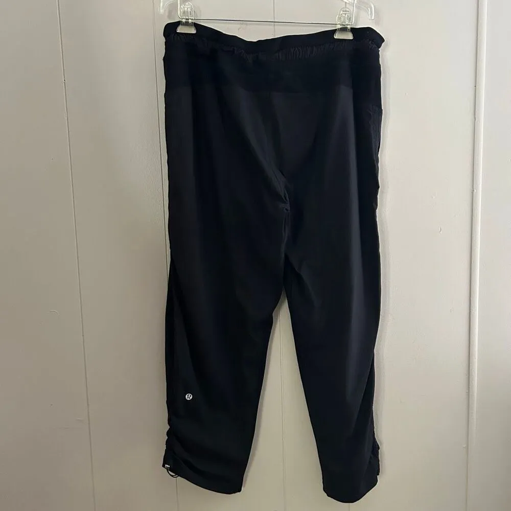 Lululemon Dance Studio Crop Pants Black | Size 14 | Drawstring Waist Lightweight - Image 2