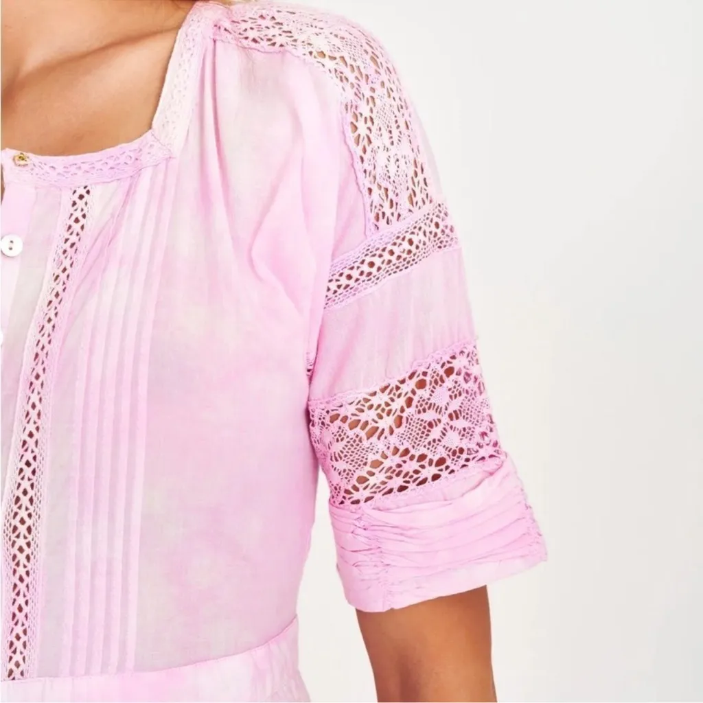 LoveShackFancy Edie‎ Maxi Dress Pink NWT Small - Image 7