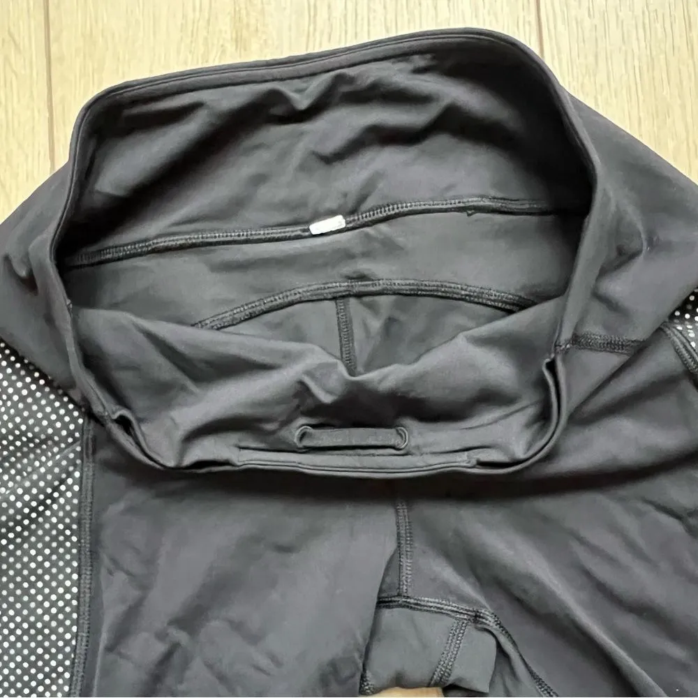 Lululemon Special Edition Speed Tight Reflective‎ Ravish Reptile Size 6 Black - Image 11