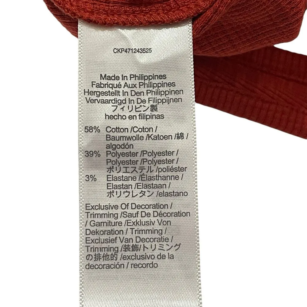 NWT Madewell Deep V-Neck Thong Bodysuit - Ground Madder - XL - Image 9