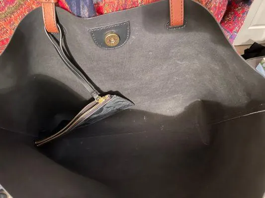 Fossil Cowhide Leather Tote - Image 2