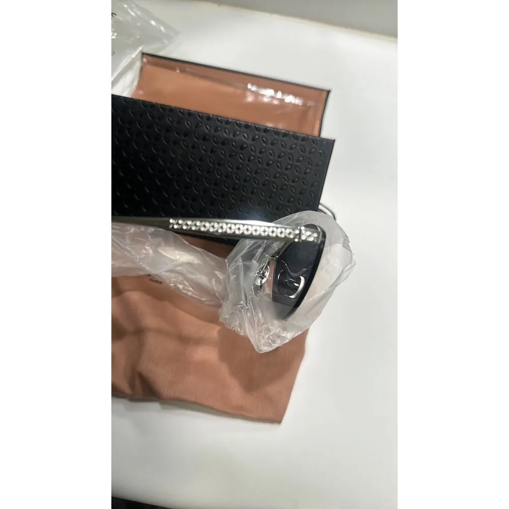 ALAÏA 61mm Cat Eye Sunglasses silver blue - Image 12