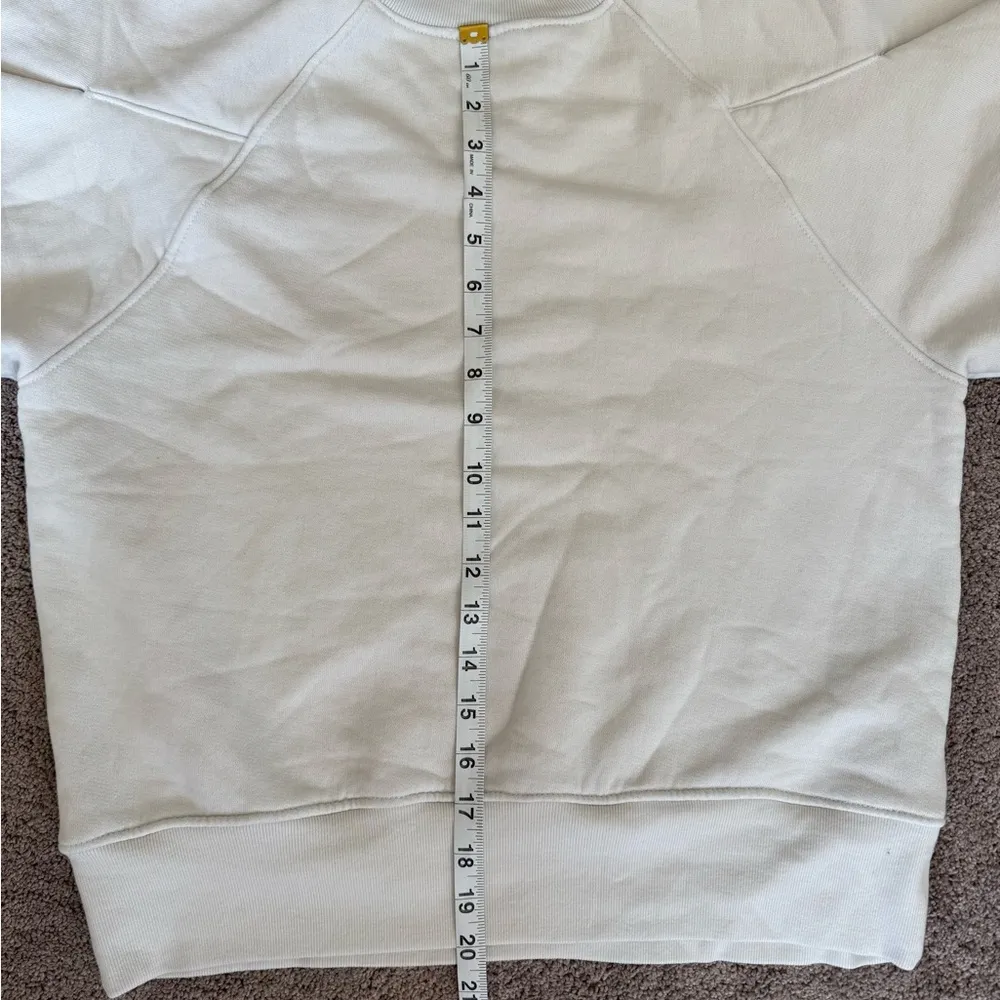 Agolde The Round Box Sweatshirt Small Gray Blue Short Sleeve Comfy Lounge - Image 5