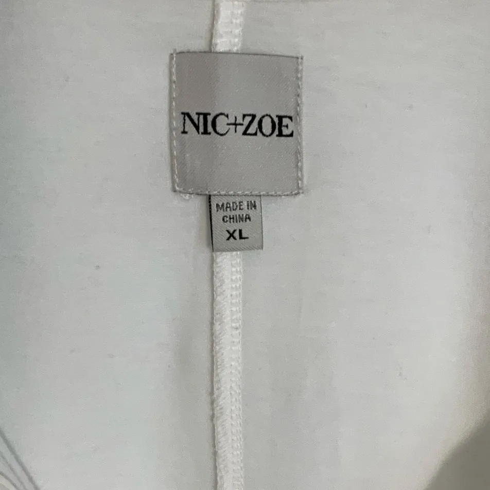 Nic + Zoe White Blouse size xl‎ - Image 2