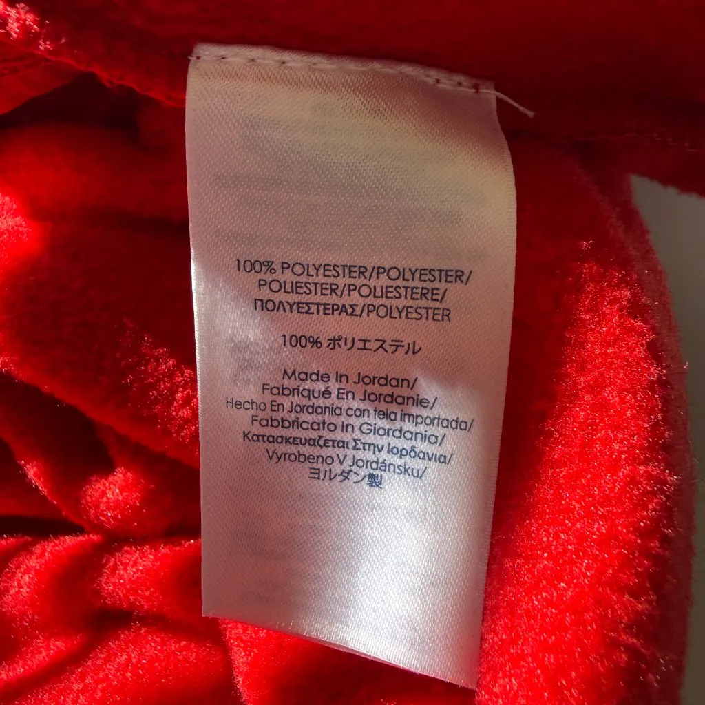 Chaps Sport red sleeveless zip up fleece vest women's size medium - Image 7