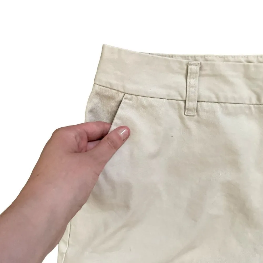 Gap beige shorts khaki chinos pockets summer pants classic cotton lightweight - Image 2